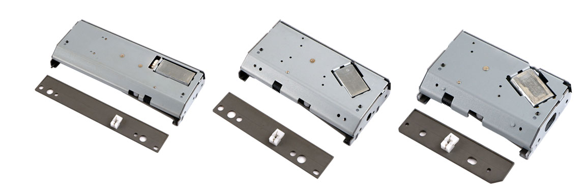 Linerless kiosk printer module mechanism